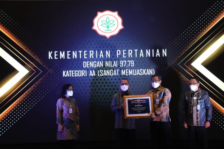 Pengelolaan Arsip Kementan Raih Penghargaan Kategori AA Dari ANRI