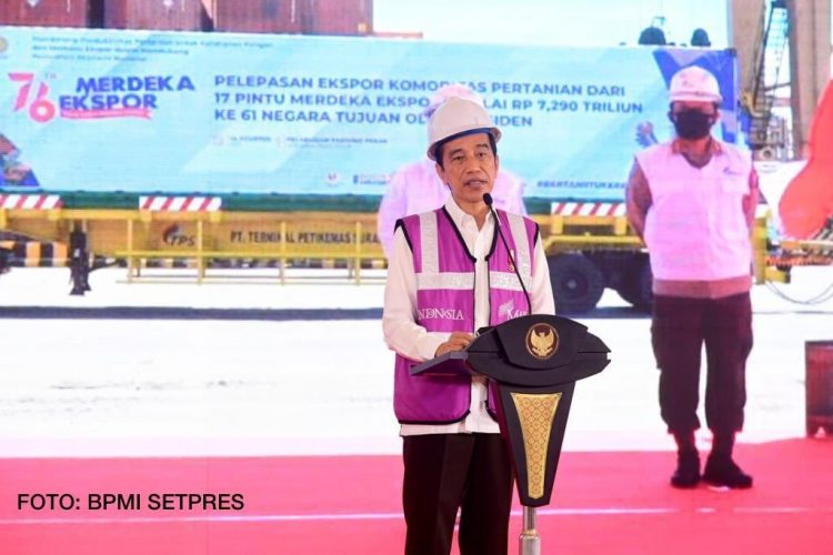 Tumbuh dan Tangguh, Presiden Jokowi Puji Sektor Pertanian Pada Merdeka Ekspor