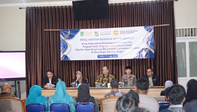 Kementan dan UNAS Dukung Peningkatan Kapasitas Masyarakat Desa Kopo Jawa Barat