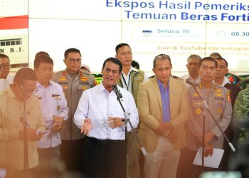 Mentan Amran Ungkap 25 Merek Beras Fortifikasi Diduga Bermasalah, Ditarik dan Diproses Hukum